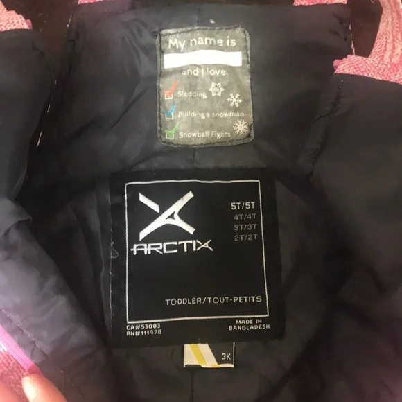 Pink Kids Snow Bib by Arctix - Picture 7 of 7